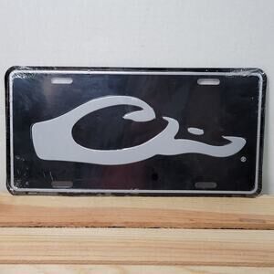 Drake Waterfowl Black & Grey 6" X 12" License Plate NEW